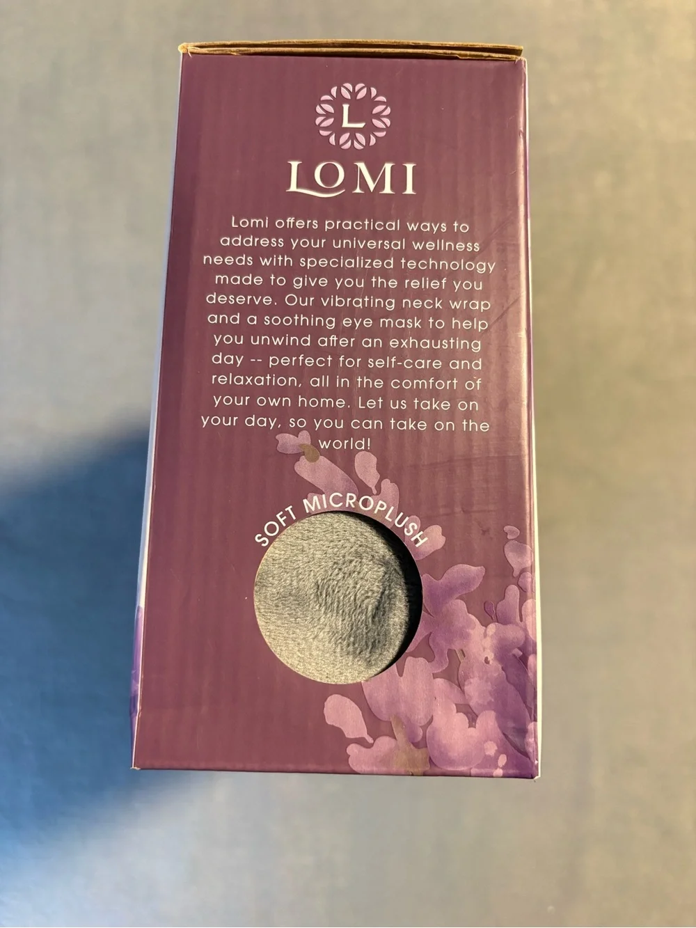 Vibrating Neck Wrap & Hot/Cold Eye Mask - Light Blue